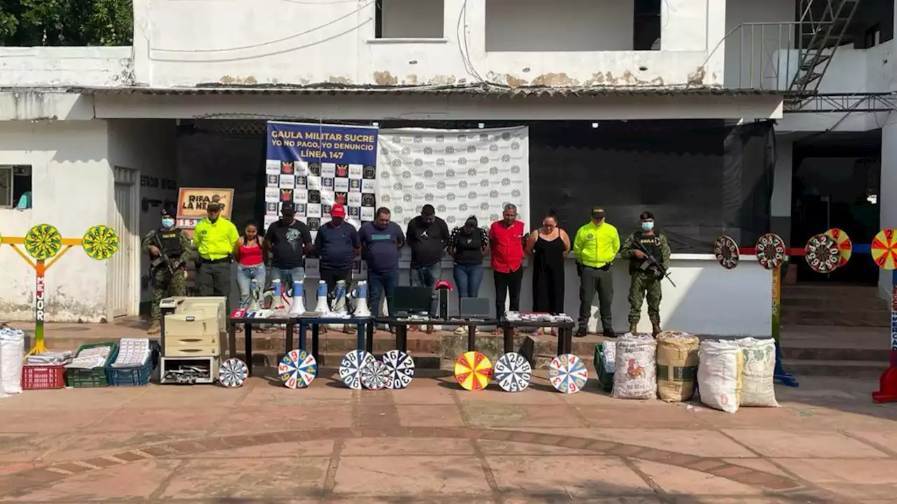 Golpe a las apuestas y juegos ilegales en San Marcos, Sucre