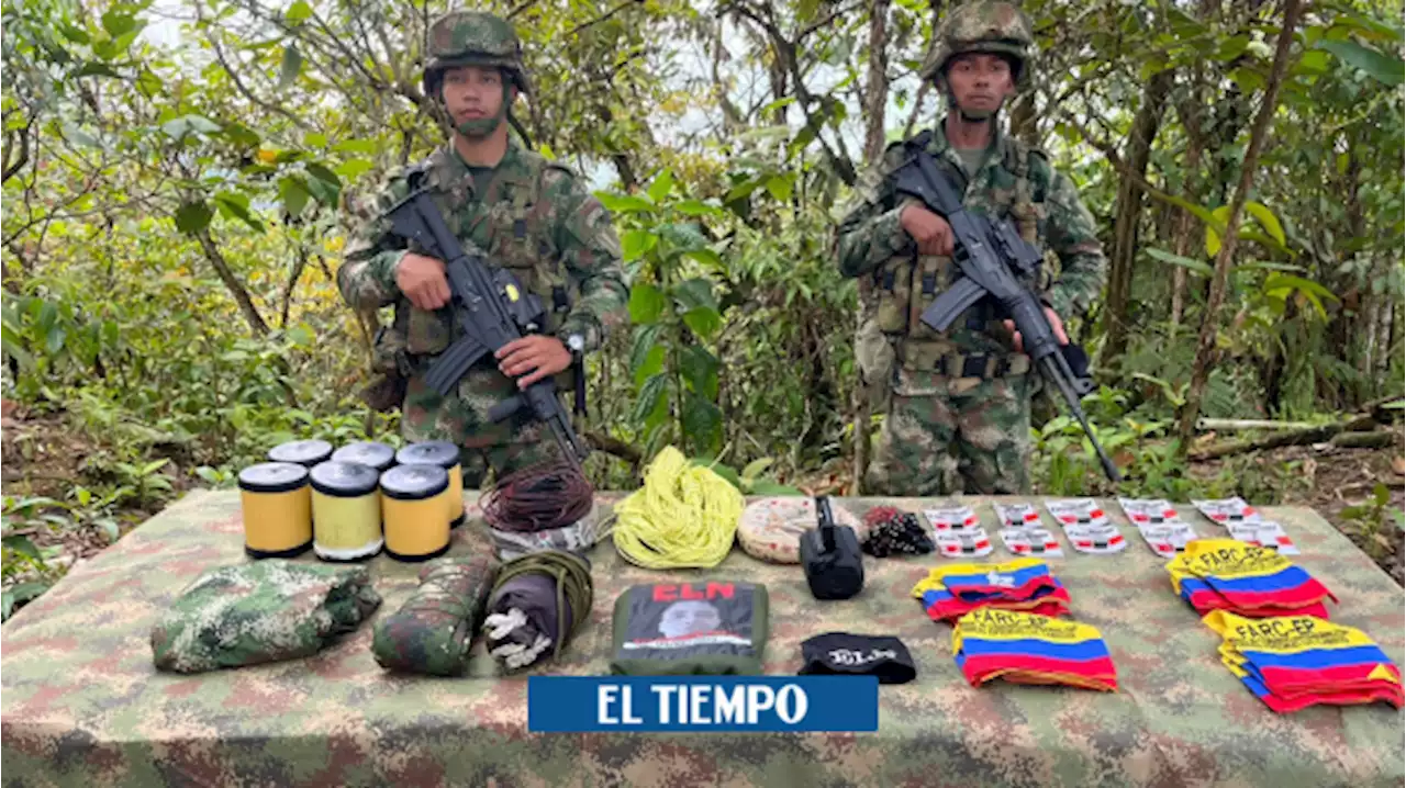 Ejército encuentra explosivos del Eln y disidencias en el Bajo Cauca antioqueño