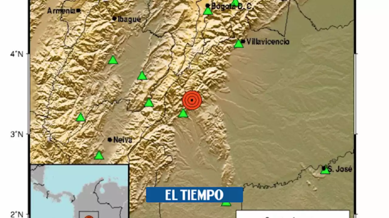 ¿Lo sintió? Reportan fuerte sismo de 4.3 de magnitud en Mesetas, Meta