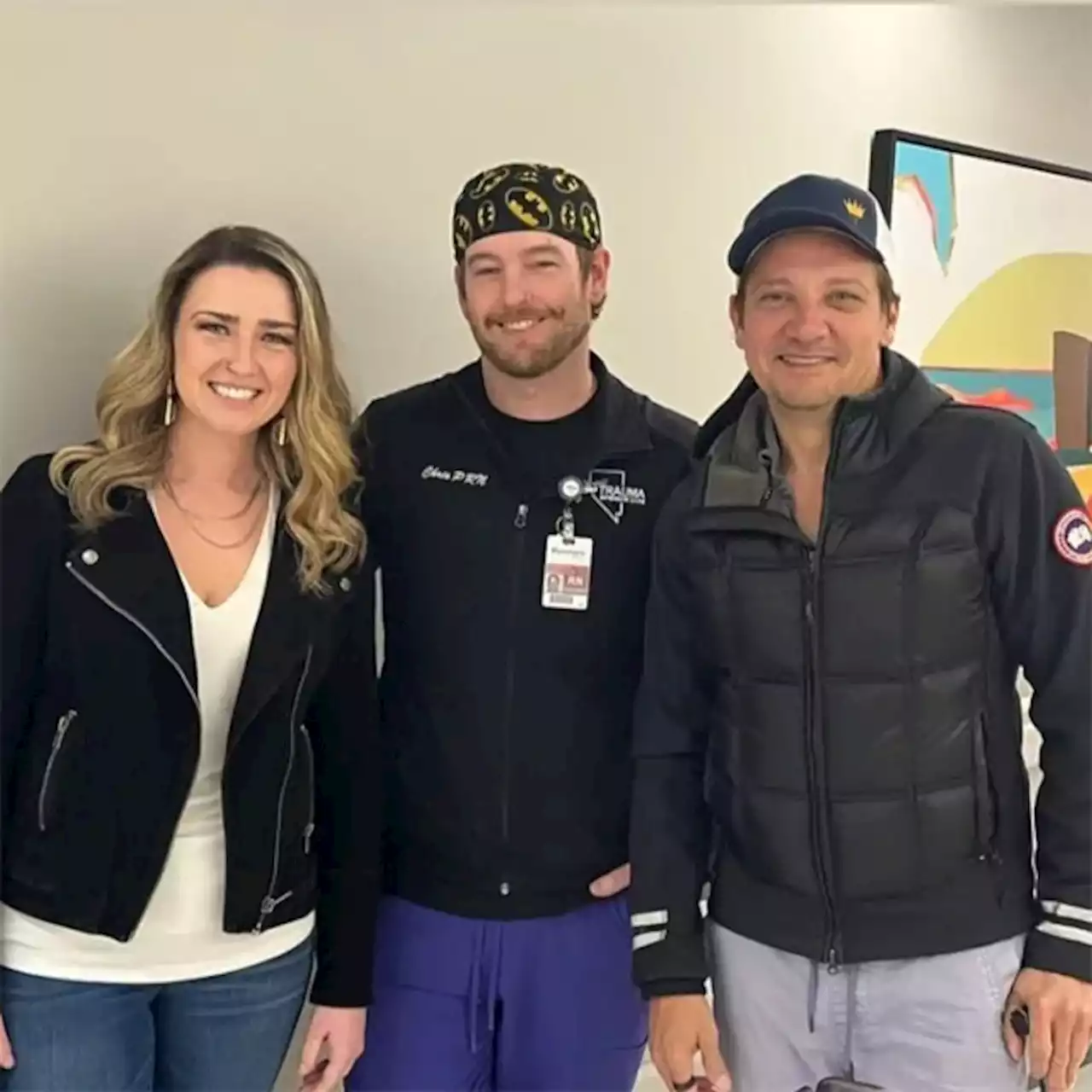 Jeremy Renner Reunites With Hospital Staff Who Saved His Life After Snowplow Accident - E! Online