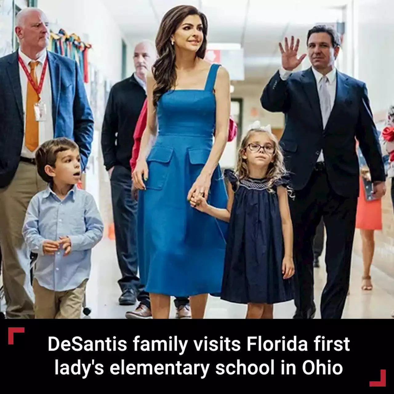 Homecoming: DeSantis family visits Florida first lady's elementary school, favorite burger joint in Ohio