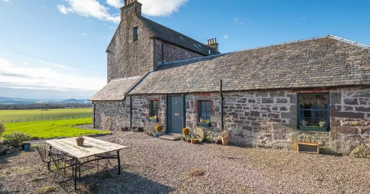 Inside the gorgeous farmhouse near Loch Lomond with its own wine cellar