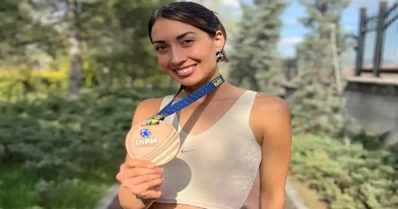 Mariana Arceo acaba tercera en Pentatlón Moderno en Mundial 2023