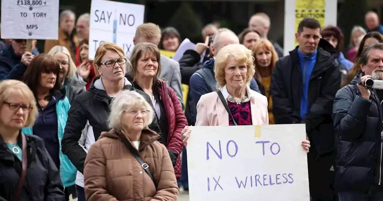 Residents protest against firm which has erected hundreds of masts