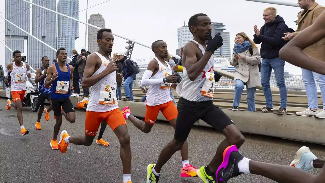 Bashir Abdi wint voor tweede keer marathon Rotterdam, Abdi Nageeye derde