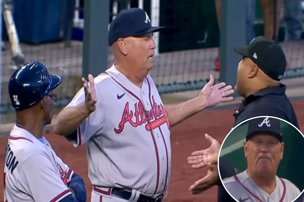 Braves’ Brian Snitker sounds off on umpires, ejected over challenge call