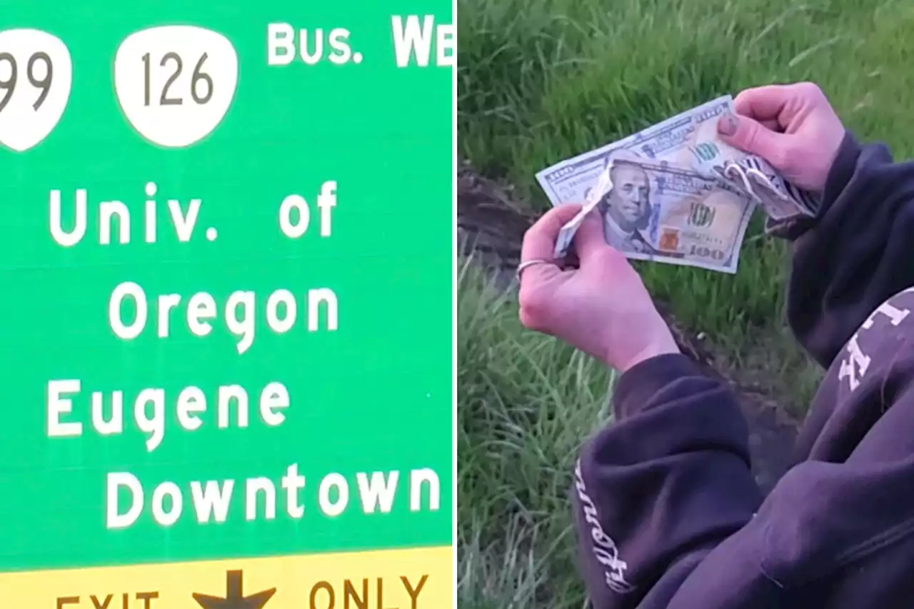 Oregon driver tosses $200K on interstate ‘to bless others’ — to family’s horror: reports