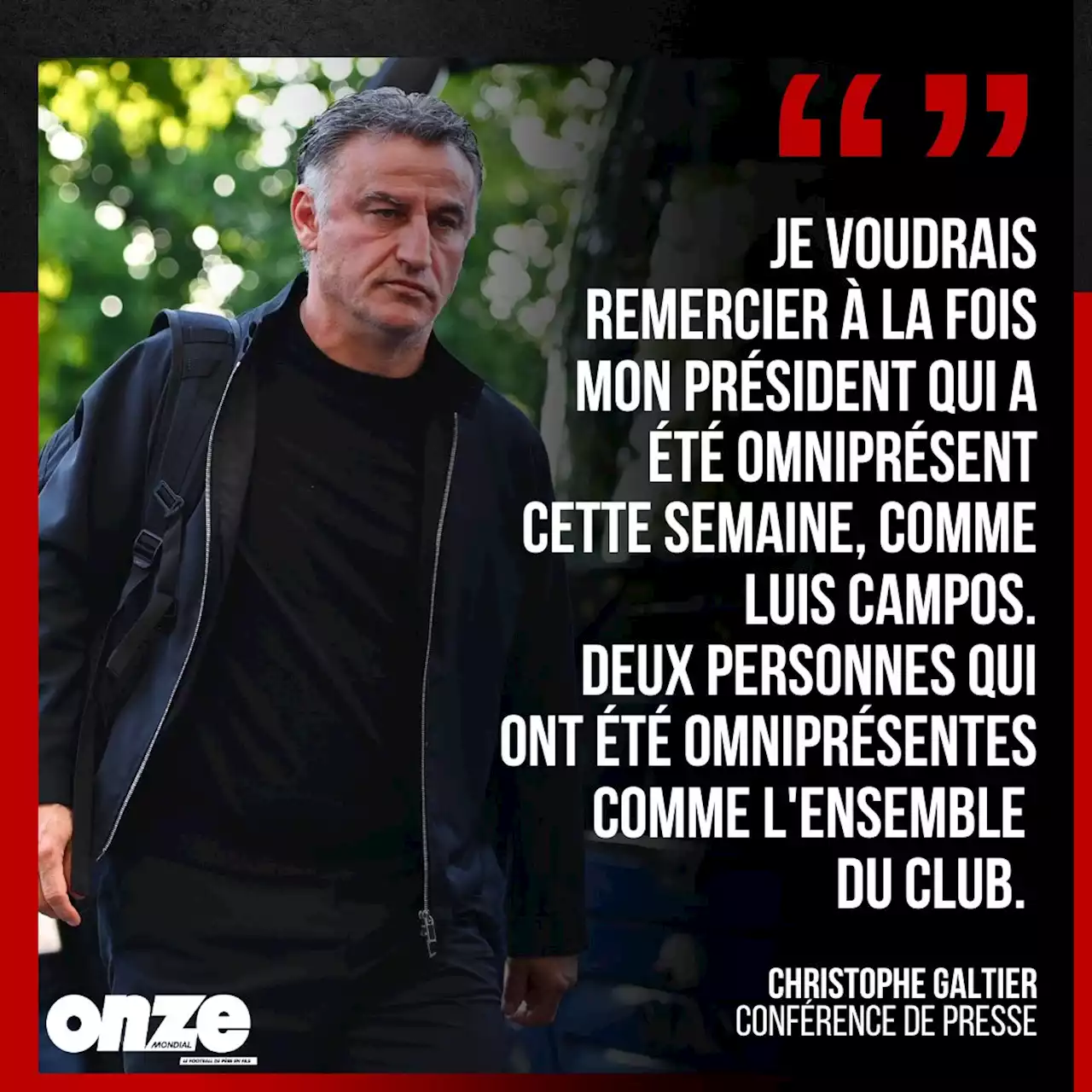 PSG – Lens : après avoir piqué ses joueurs, Galtier remercie Al-Khelaïfi et Luis Campos pour leur soutien