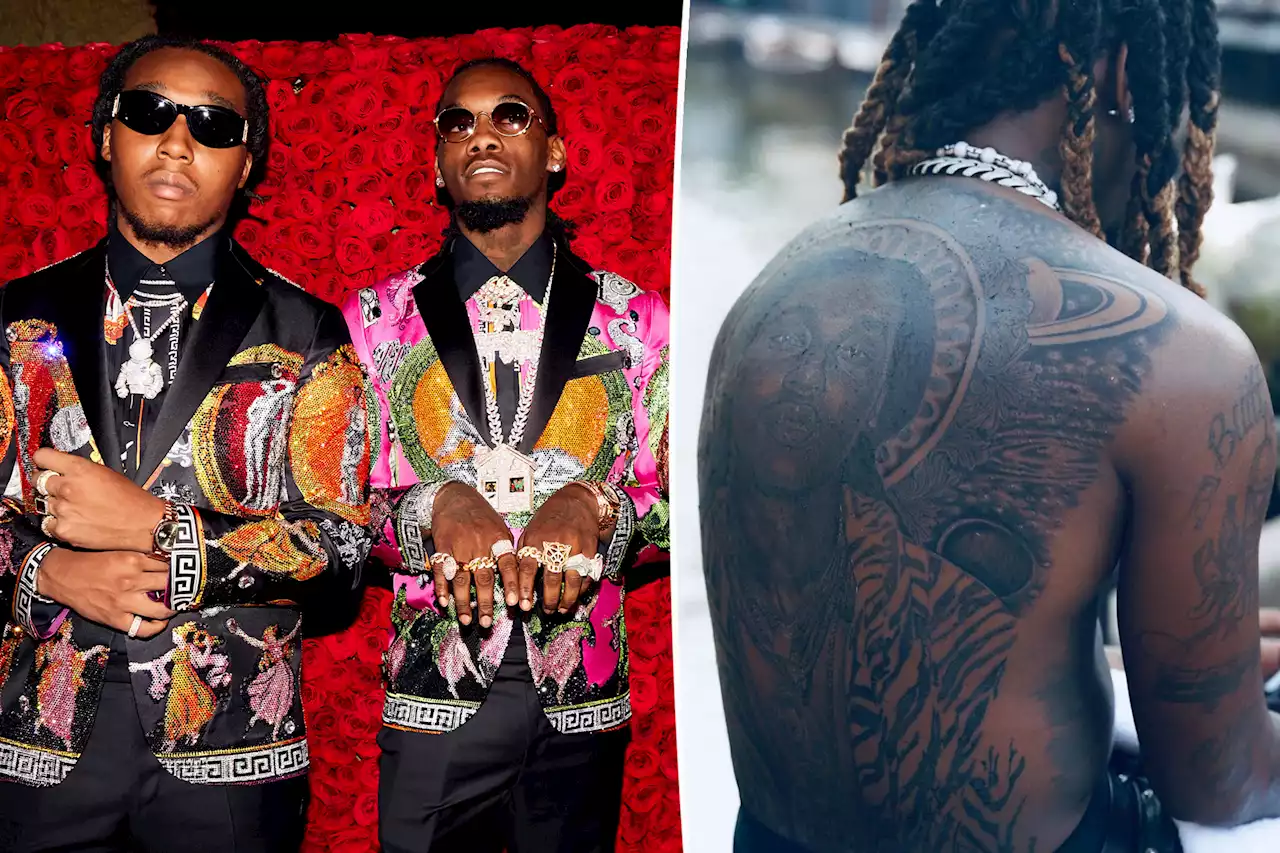 Offset debuts massive back tattoo honoring late cousin Takeoff