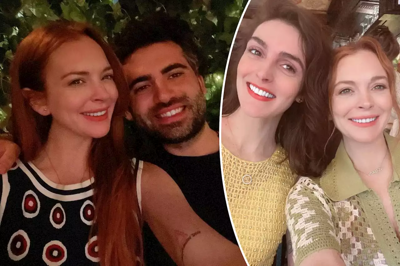 Pregnant Lindsay Lohan celebrates baby shower with friends and family