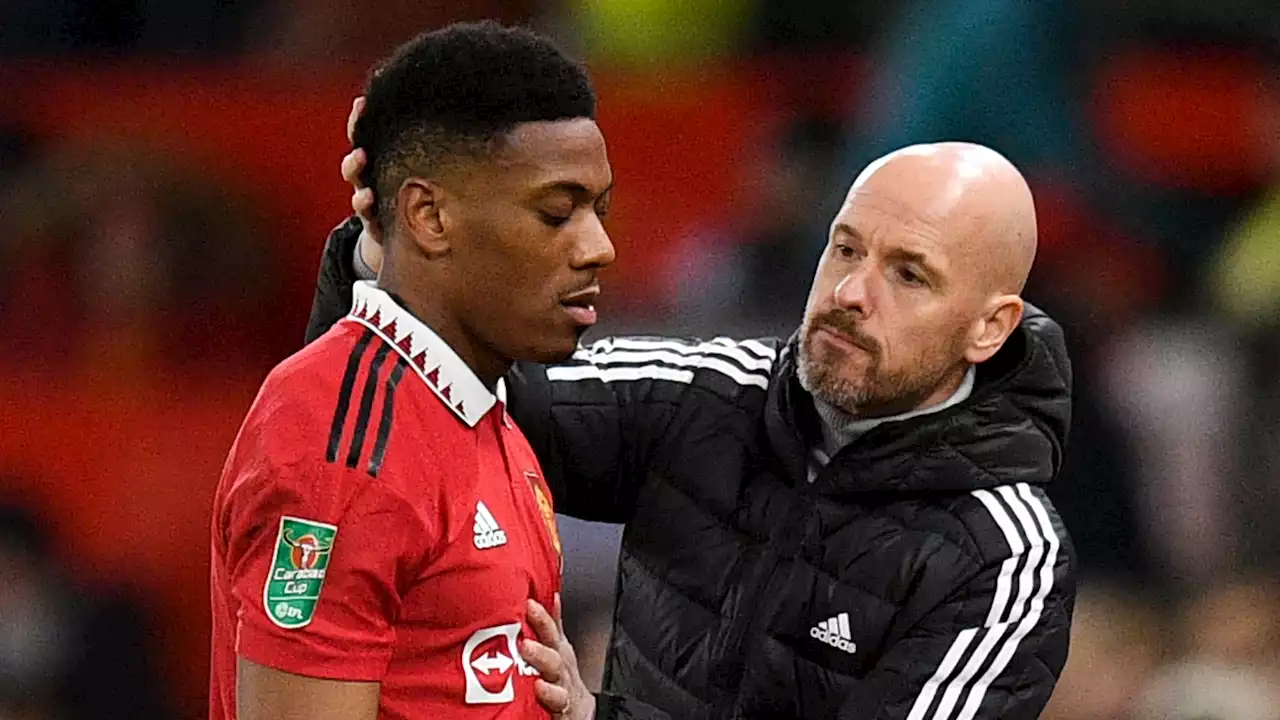 Manchester United: 'C'est un grand joueur', ten Hag élogieux envers Martial, qu'il espère voir rester