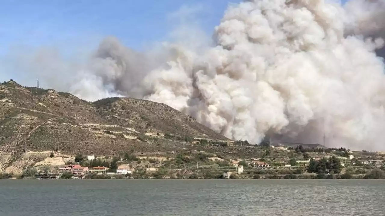 Un incendio quema 600 hectáreas entre Cataluña y Aragón