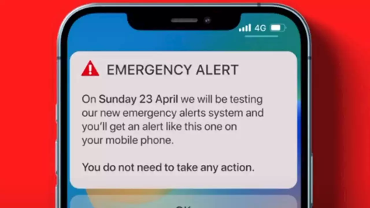 Every phone in the UK will get an emergency alert next week - and this is what it's going to say