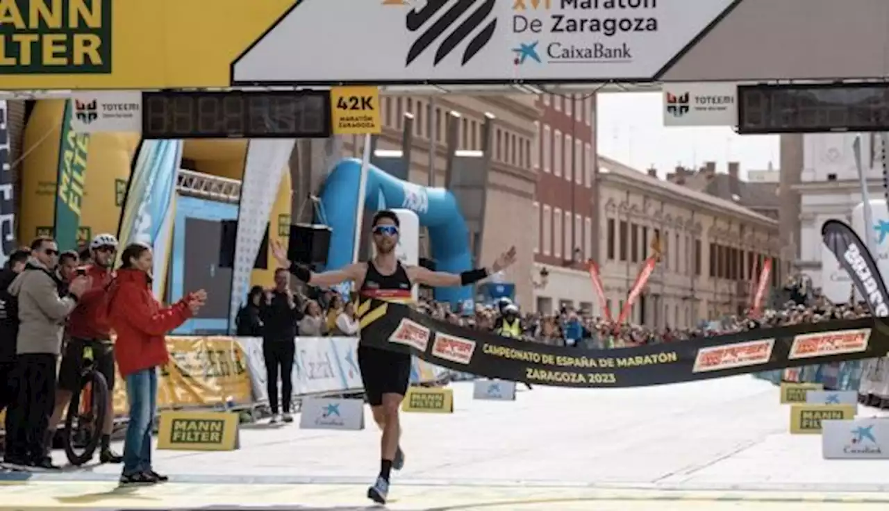 Javi Guerra e Irene Pelayo, campeones de España de maratón