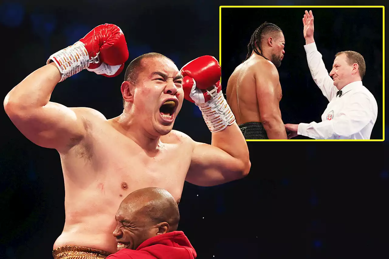 Joe Joyce LOSES to Zhilei Zhang as fight is stopped due to HORROR eye injury