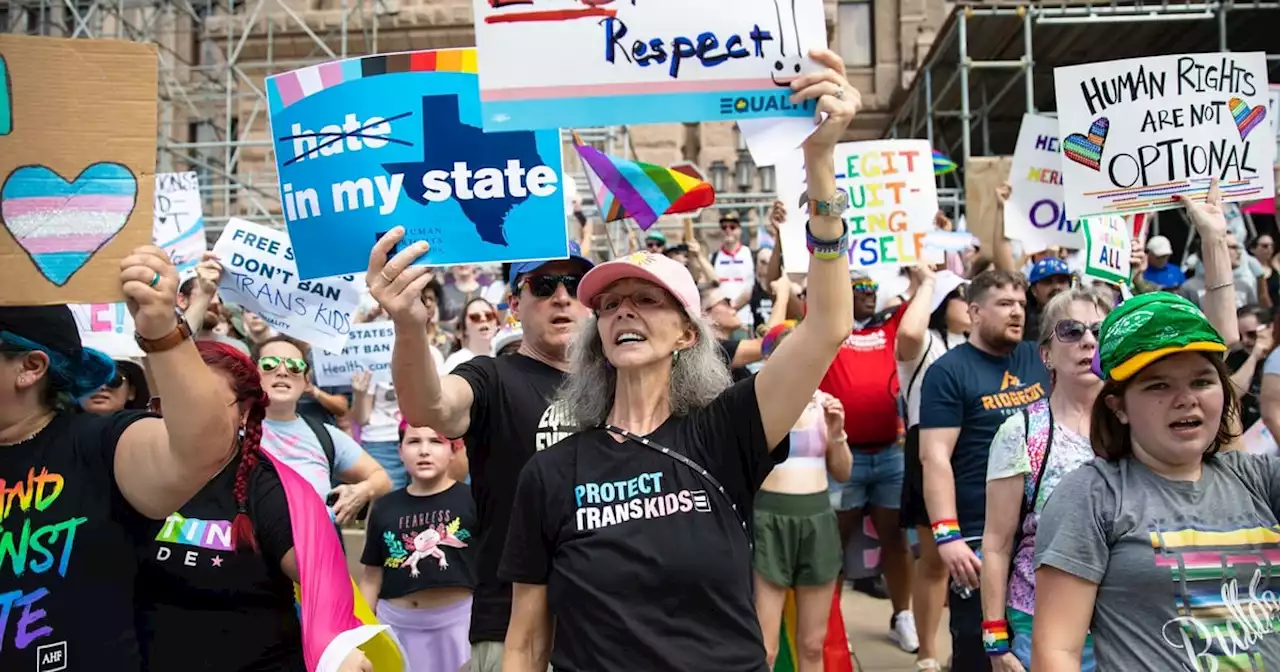 Terrified and angry, LGBTQ Texans and allies rally at Capitol to protest bills targeting queer community