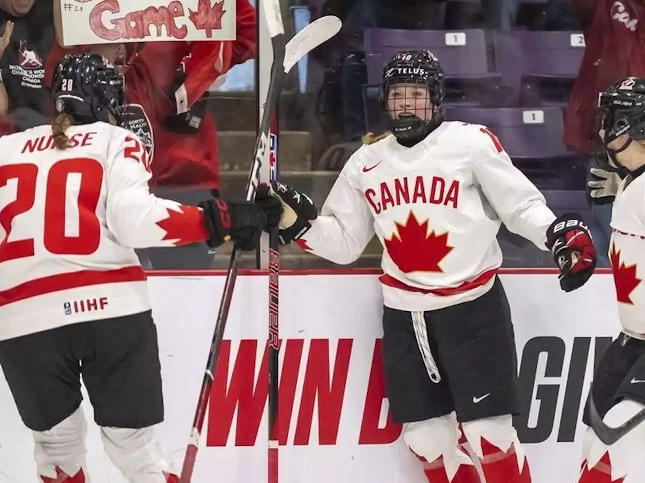 Canada tops Switzerland to meet U.S. in gold-medal final of women's world hockey