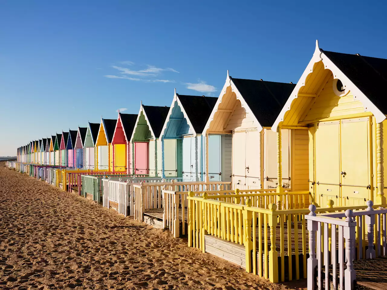 Inside the beach huts you can hire for the day at 'Essex's best kept secret'