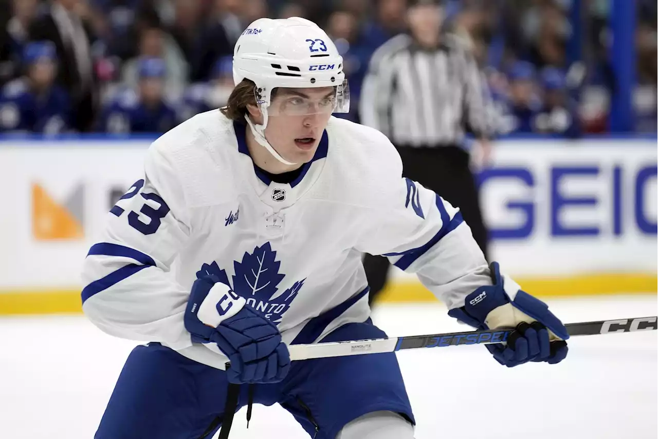 Maple Leafs' Matthew Knies appears to be 13th forward to start playoffs