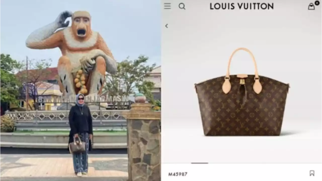 Kunjungan Kerja ke Kalsel, Istri Gubernur Lampung Tenteng Louis Vuitton Rp33 Juta