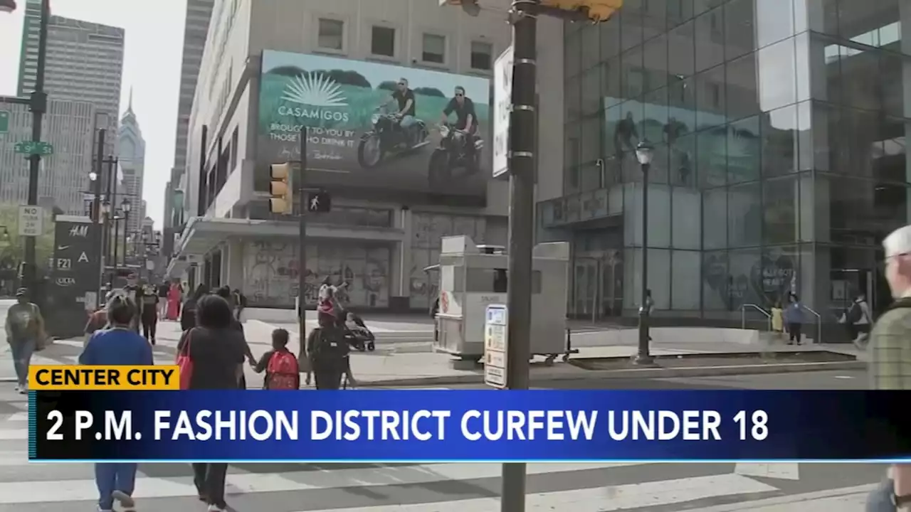 Beginning today: The Fashion District in Center City imposes afternoon curfew for people under 18