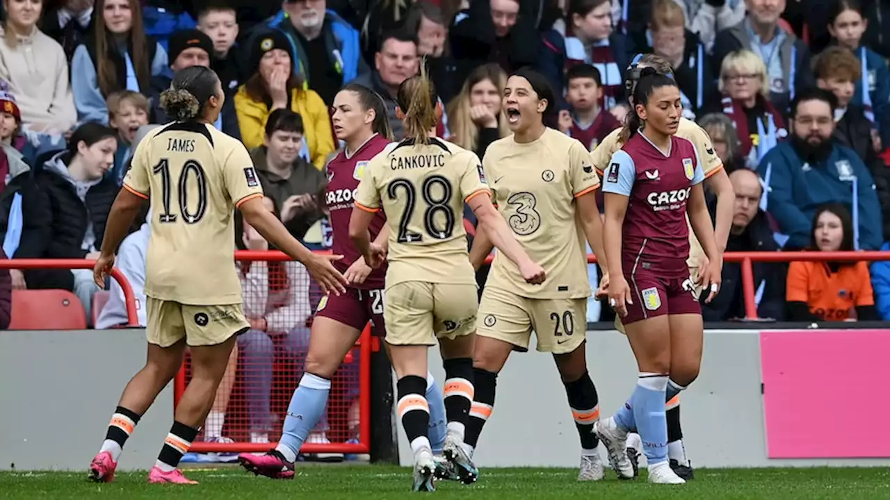 Sam Kerr heads Chelsea into FA Cup final against Manchester United