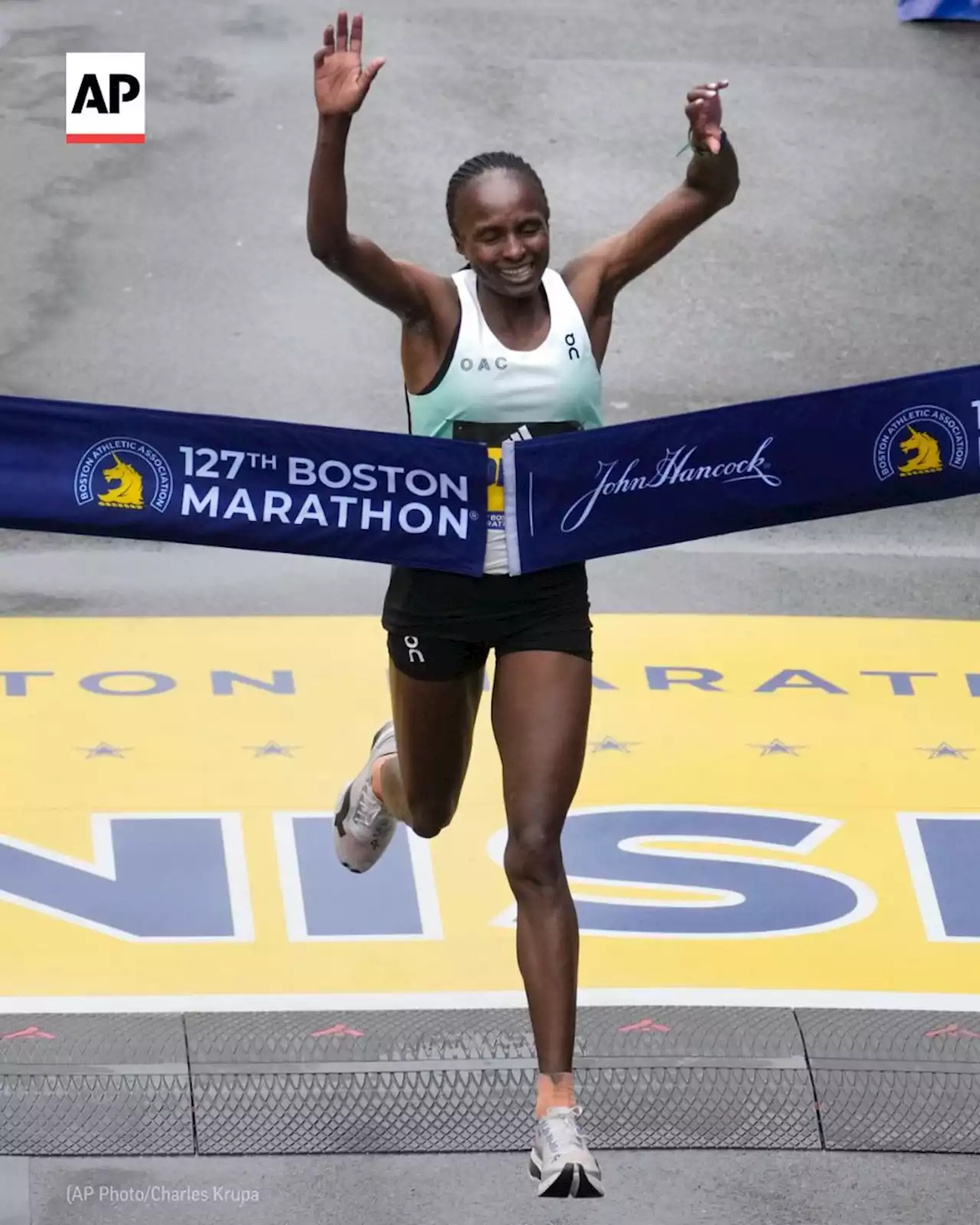 Boston Marathon sweep for Kenya, but not favorite Kipchoge