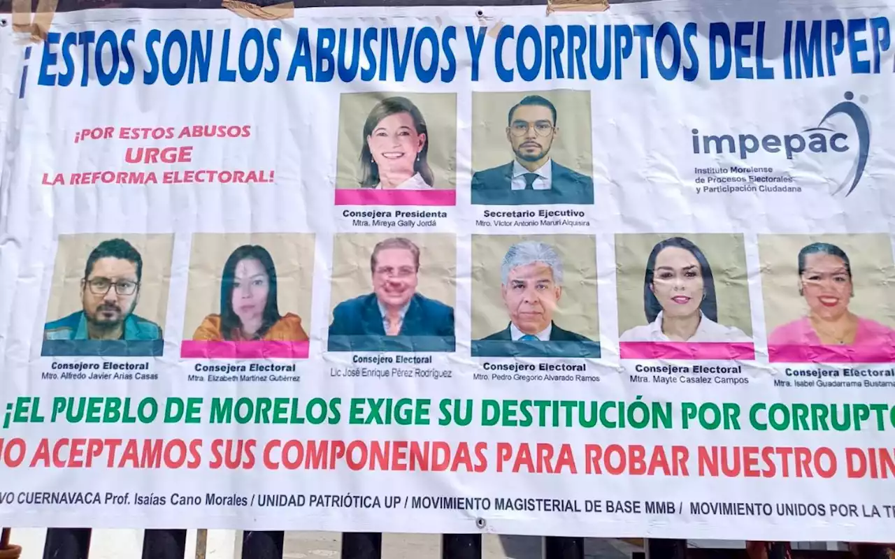 Morelos: Consejeros electorales aprueban para sí mismos millonario bono de retiro