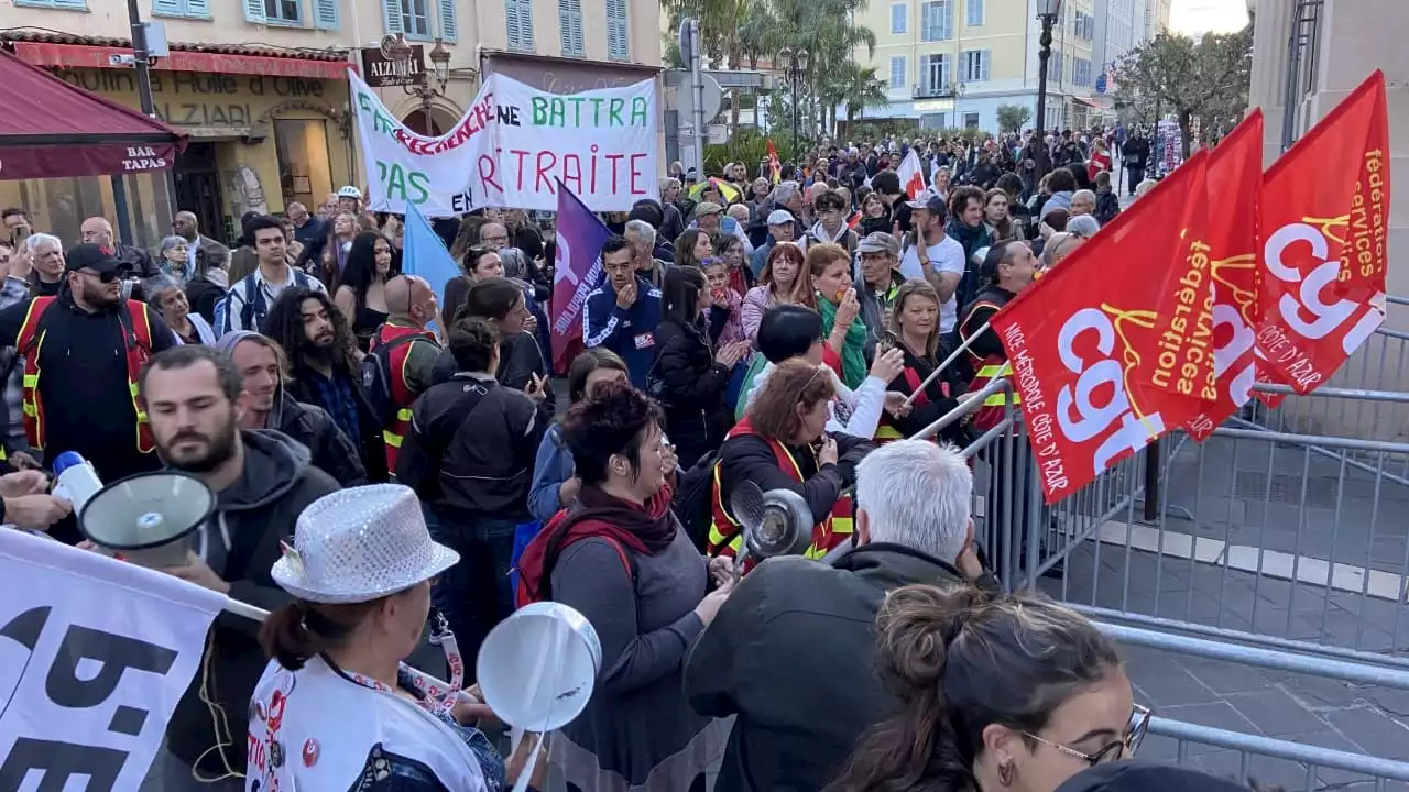 Nice: un concert de casseroles en marge de l'allocution d'Emmanuel Macron, environ 200 personnes rassemblées