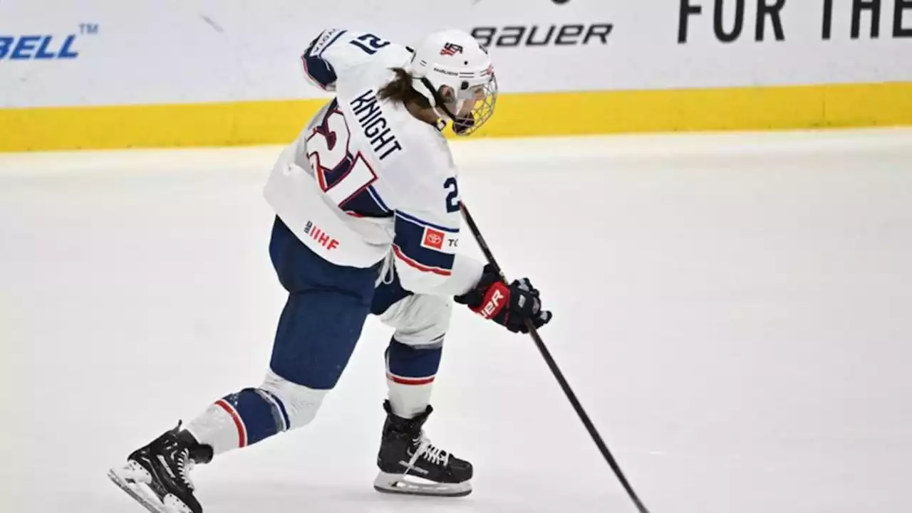 Ice hockey-Knight scores hat-trick as US stuns Canada to take gold