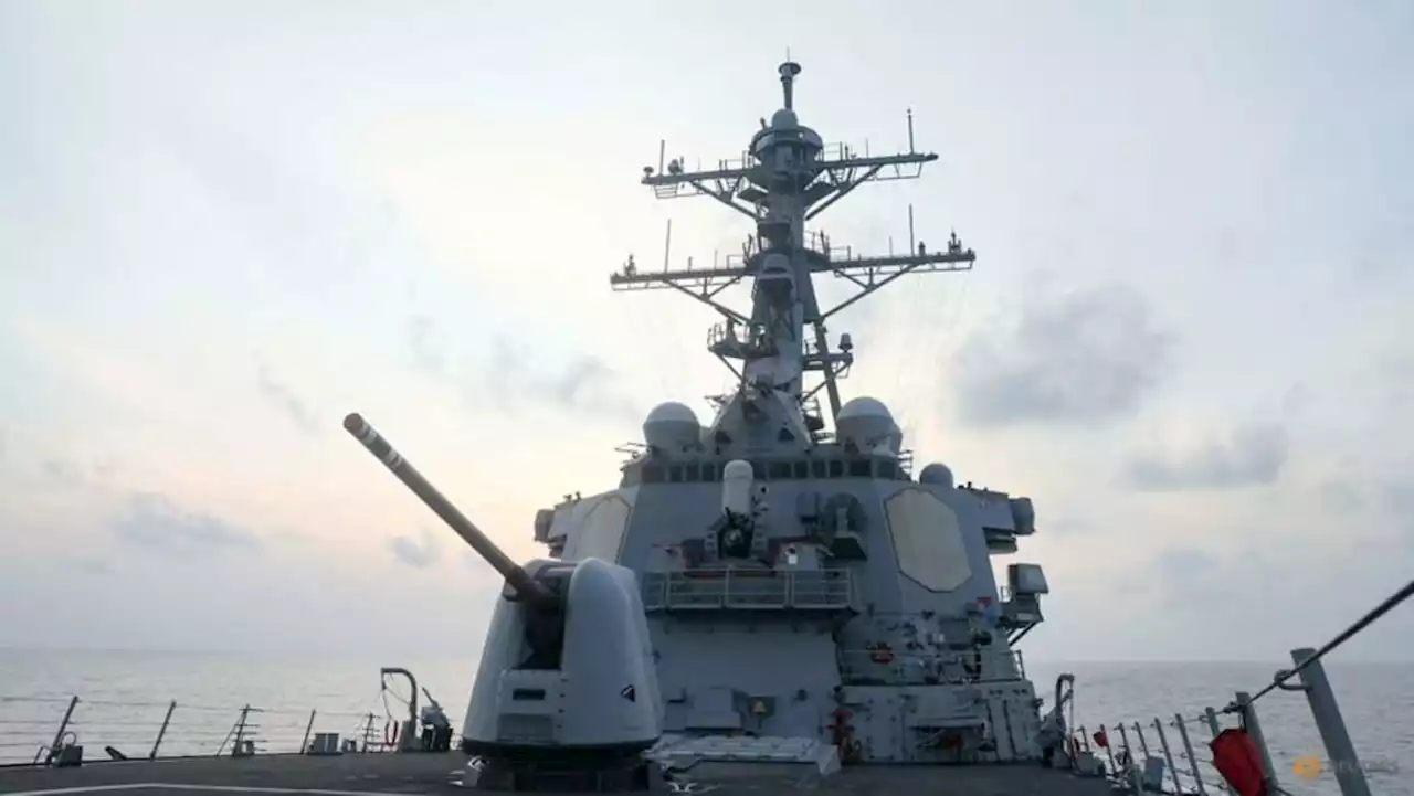 US warship sails through Taiwan Strait following China war games