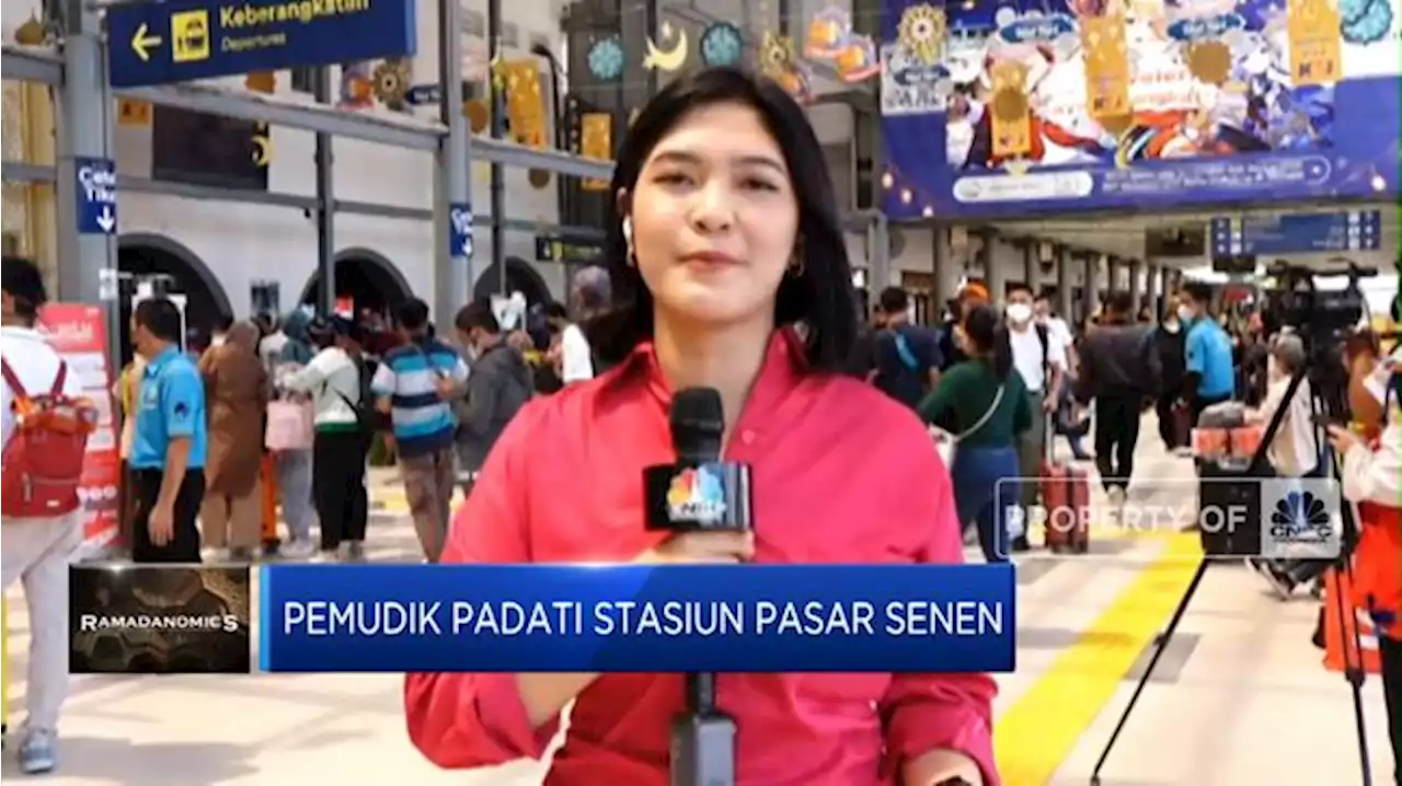 Video: Jelang Idulfitri, Pemudik Padati Stasiun Pasar Senen