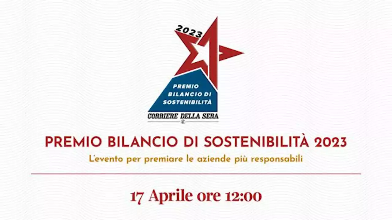 Premio Bilancio di Sostenibilità 2023: la consegna del riconoscimento ai 12 vincitori