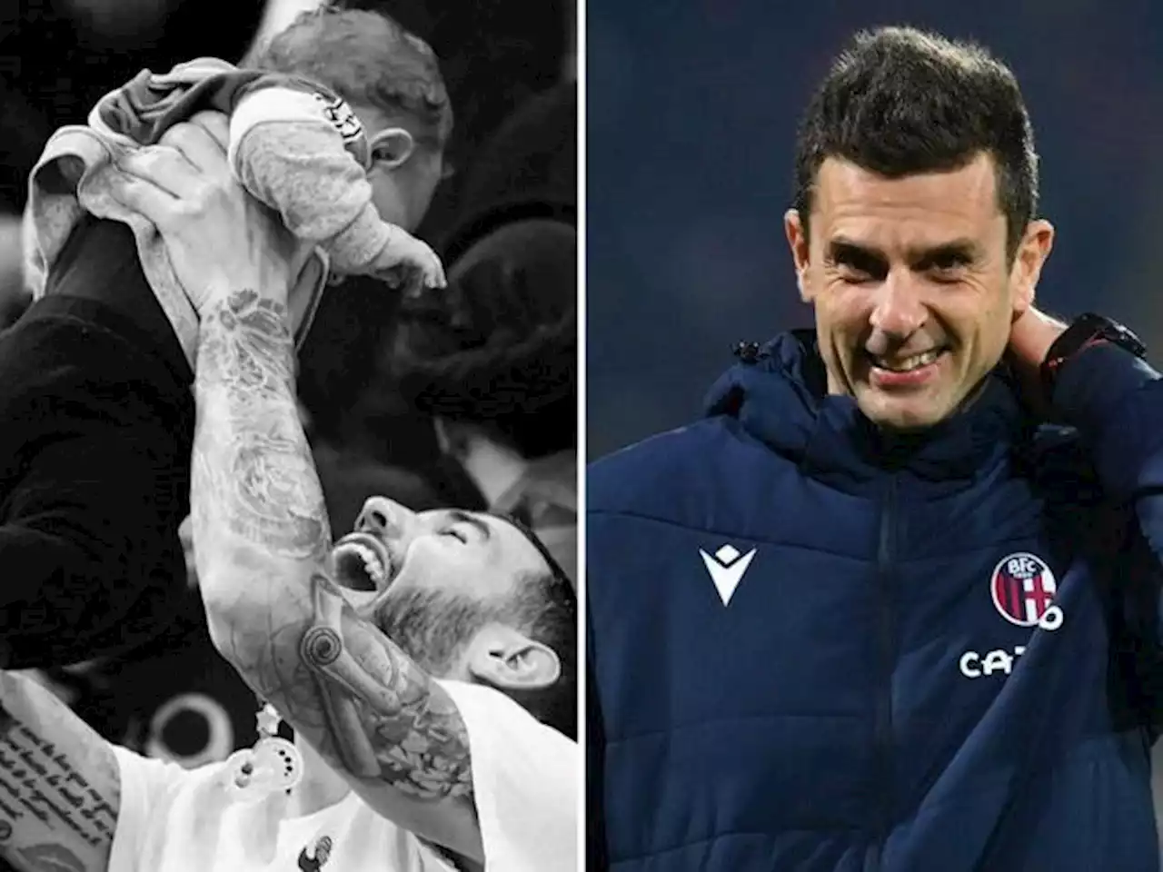 Theo Hernandez (il post sul figlio) e Thiago Motta: sui social auguri di morte