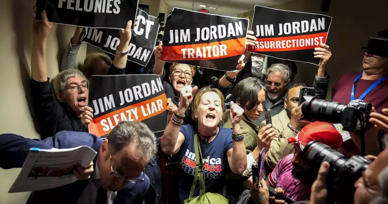 Protesters gather outside House Judiciary Committee hearing in Manhattan