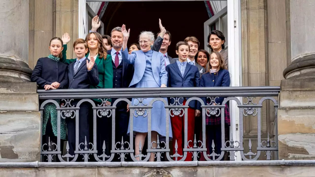 Queen Margrethe Poses With Family After Stripping Grandkids' Titles