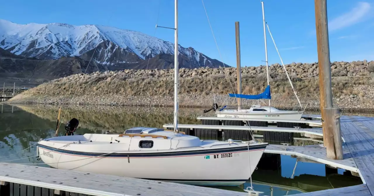 Boats back in the Great Salt Lake Marina thanks to rising water levels