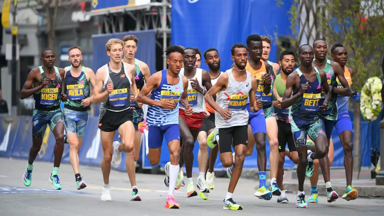 Boston Marathon 2023: Fast field departs for start of 127th race