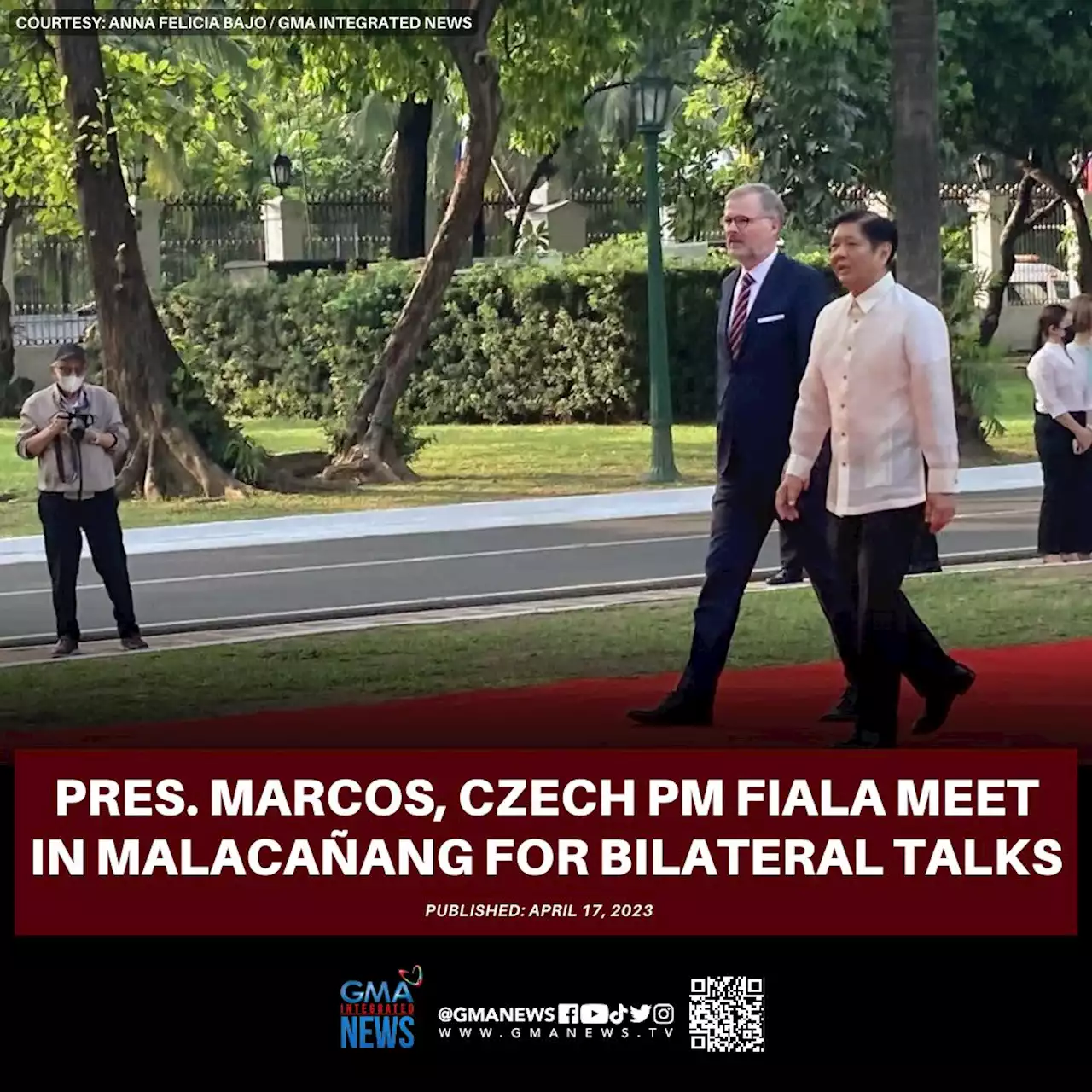 Marcos, Czech PM Fiala meet in Malacañang for bilateral talks