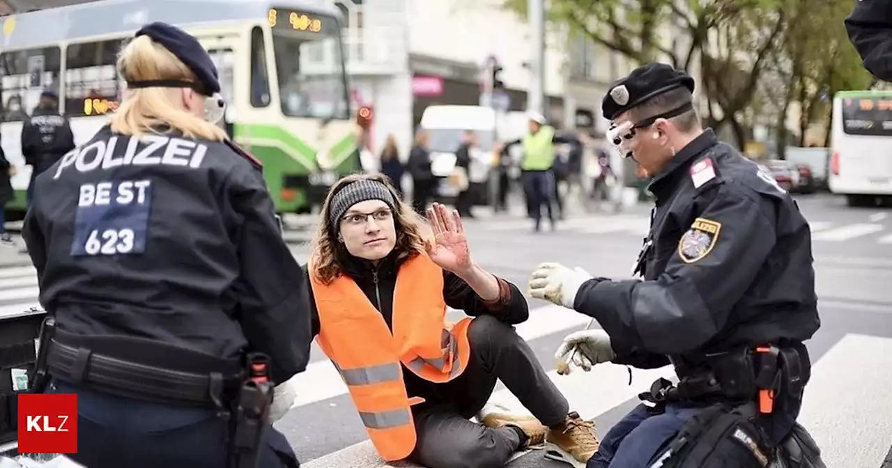 Auch in Wien aktiv: Abermals Klimaproteste: Letzte Generation legte erneut Grazer Verkehr lahm | Kleine Zeitung