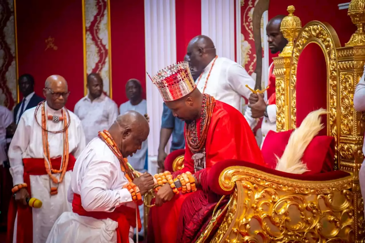 Jubilation As Olu of Warri Installs New Ologbotsere