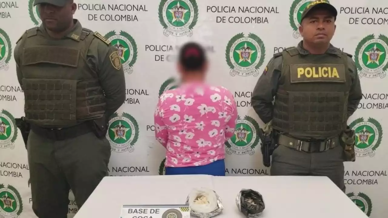 La agarraron en Anorí con cocaína, la droga estaba avaluada en $4’000.000