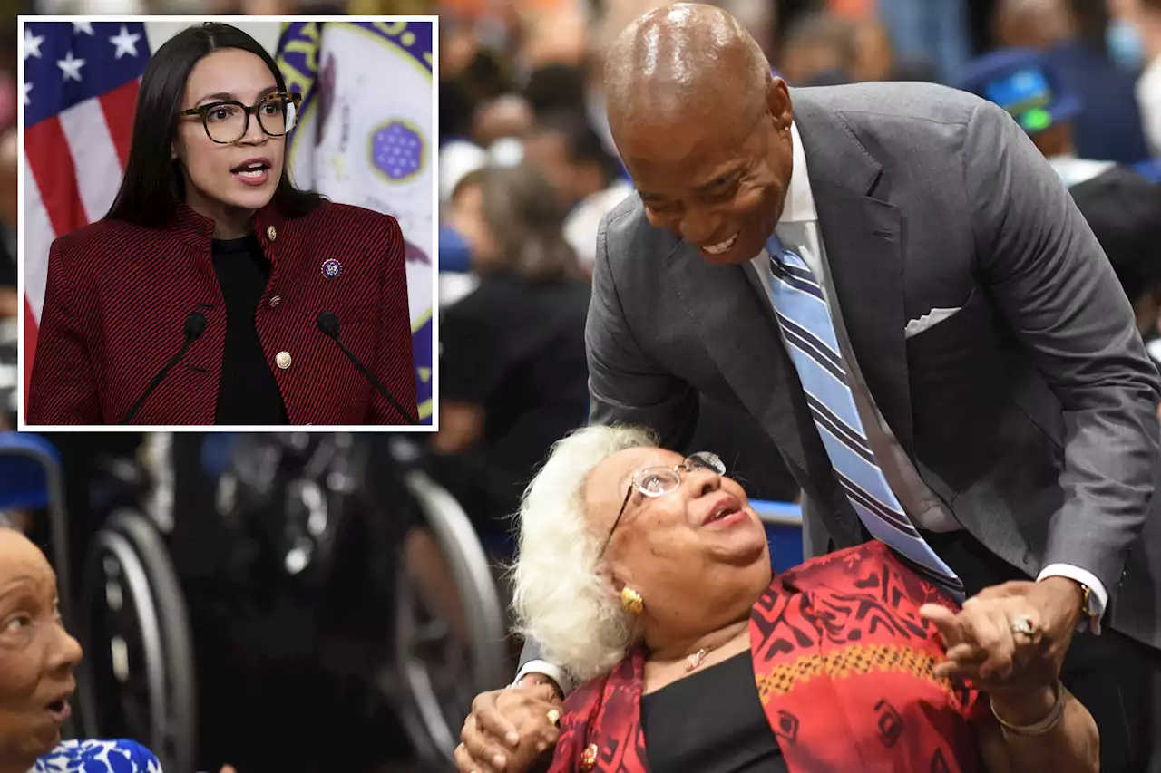 AOC bashes Mayor Eric Adams’ overhaul of Medicare for 250K retired workers