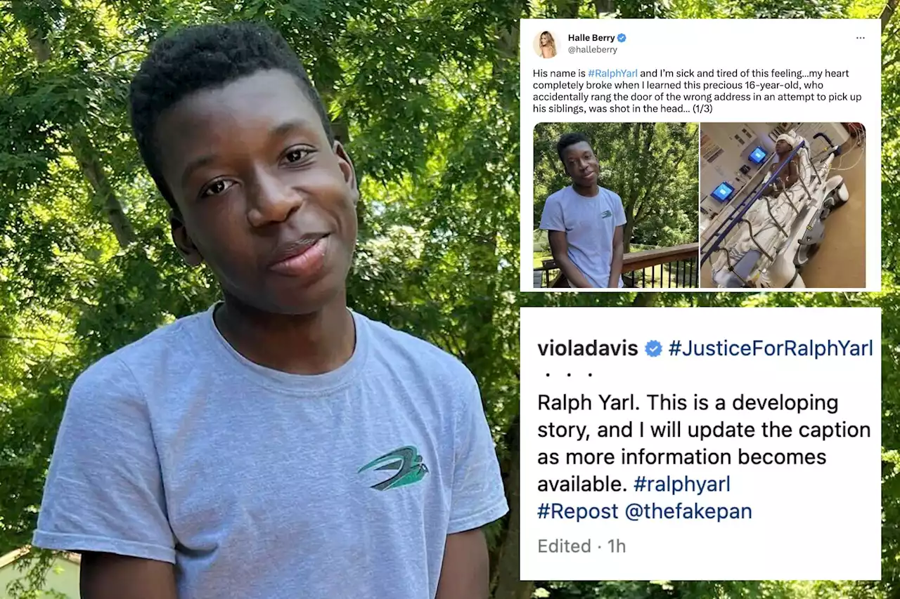 Halle Berry, Viola Davis call for charges after 16-year-old Ralph Yarl was shot twice for ringing wrong doorbell