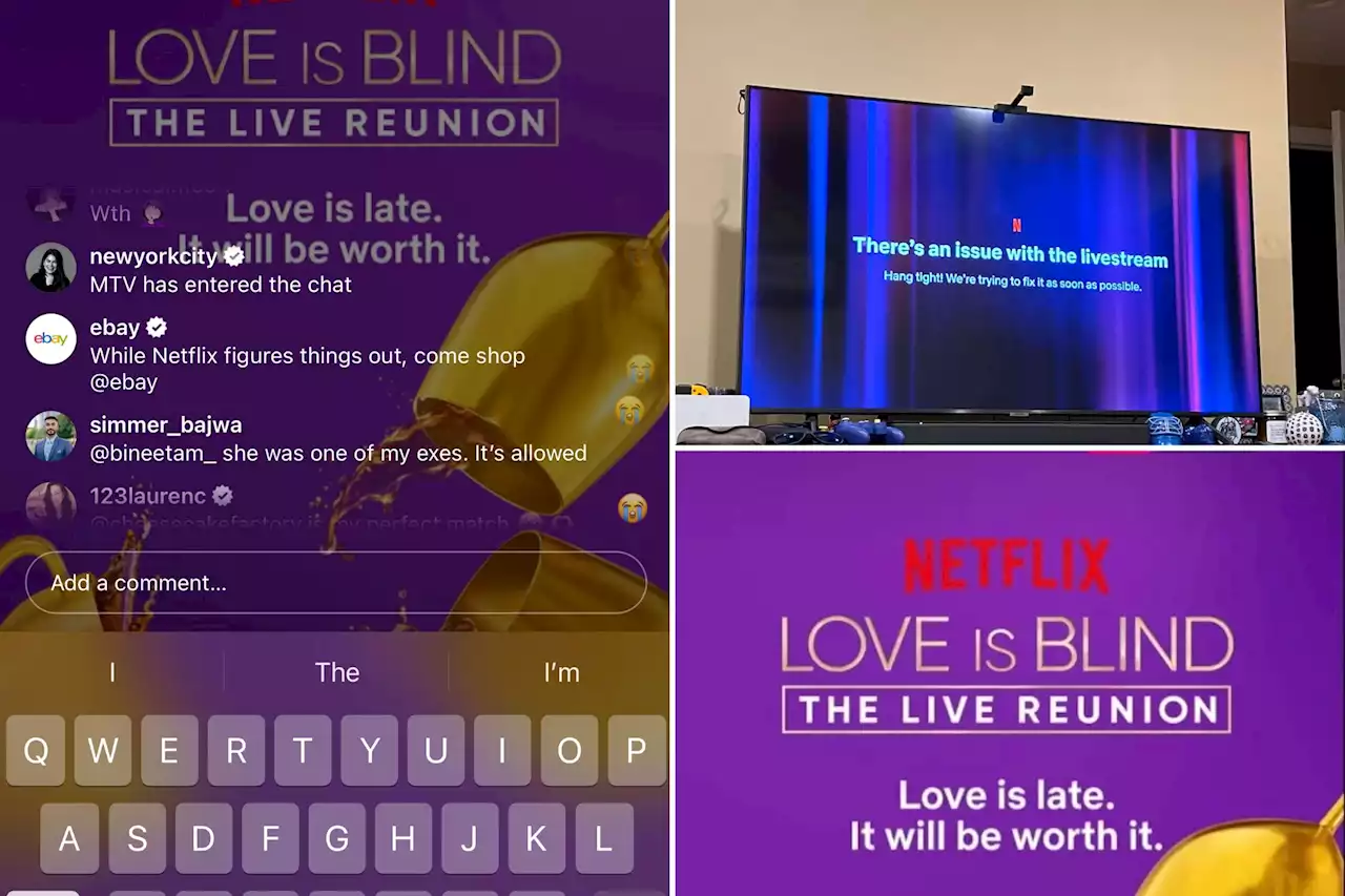 Long delay in ‘Love is Blind’ reunion livestream leads to uproar on internet