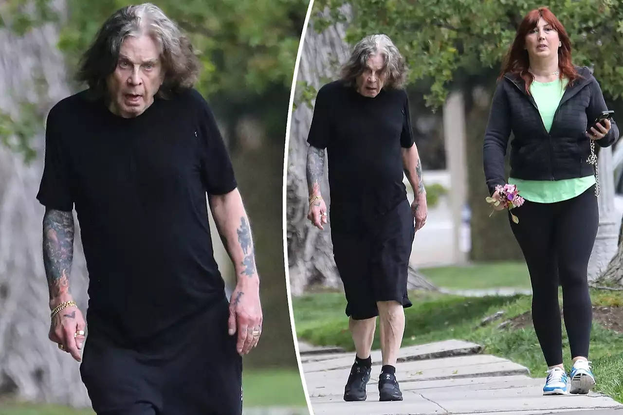 Ozzy Osbourne, 74, goes for walk without cane amid Parkinson’s battle