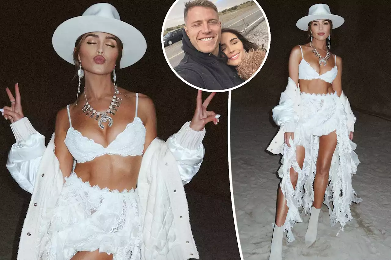 Olivia Culpo looks bridal at Coachella 2023 after Christian McCaffrey engagement