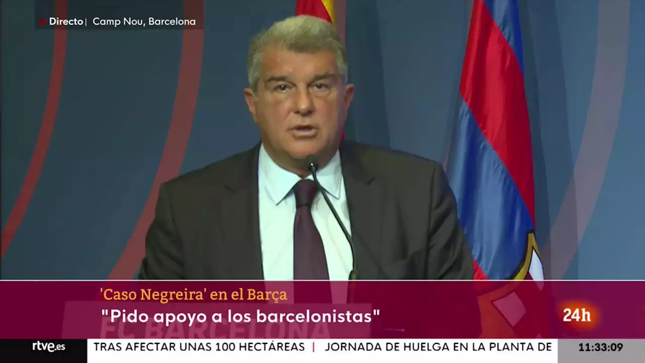 Laporta, en directo: Rueda de prensa sobre el caso Negreira