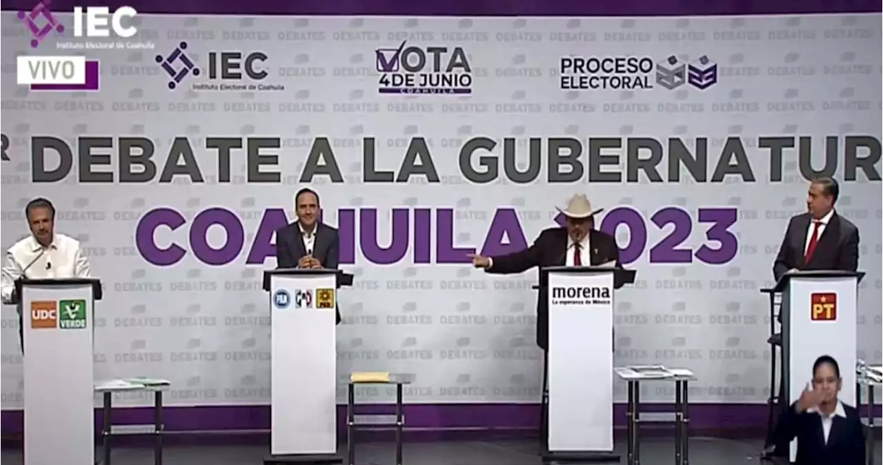 Candidatos a Gobierno de Coahuila intercambian ataques y propuestas en primer debate