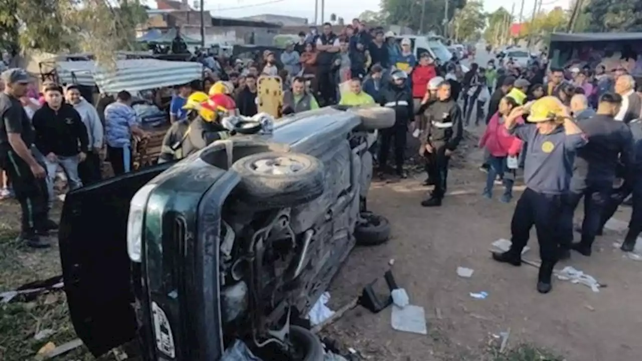 Un automovilista atropelló a feriantes y transeúntes en Florencio Varela